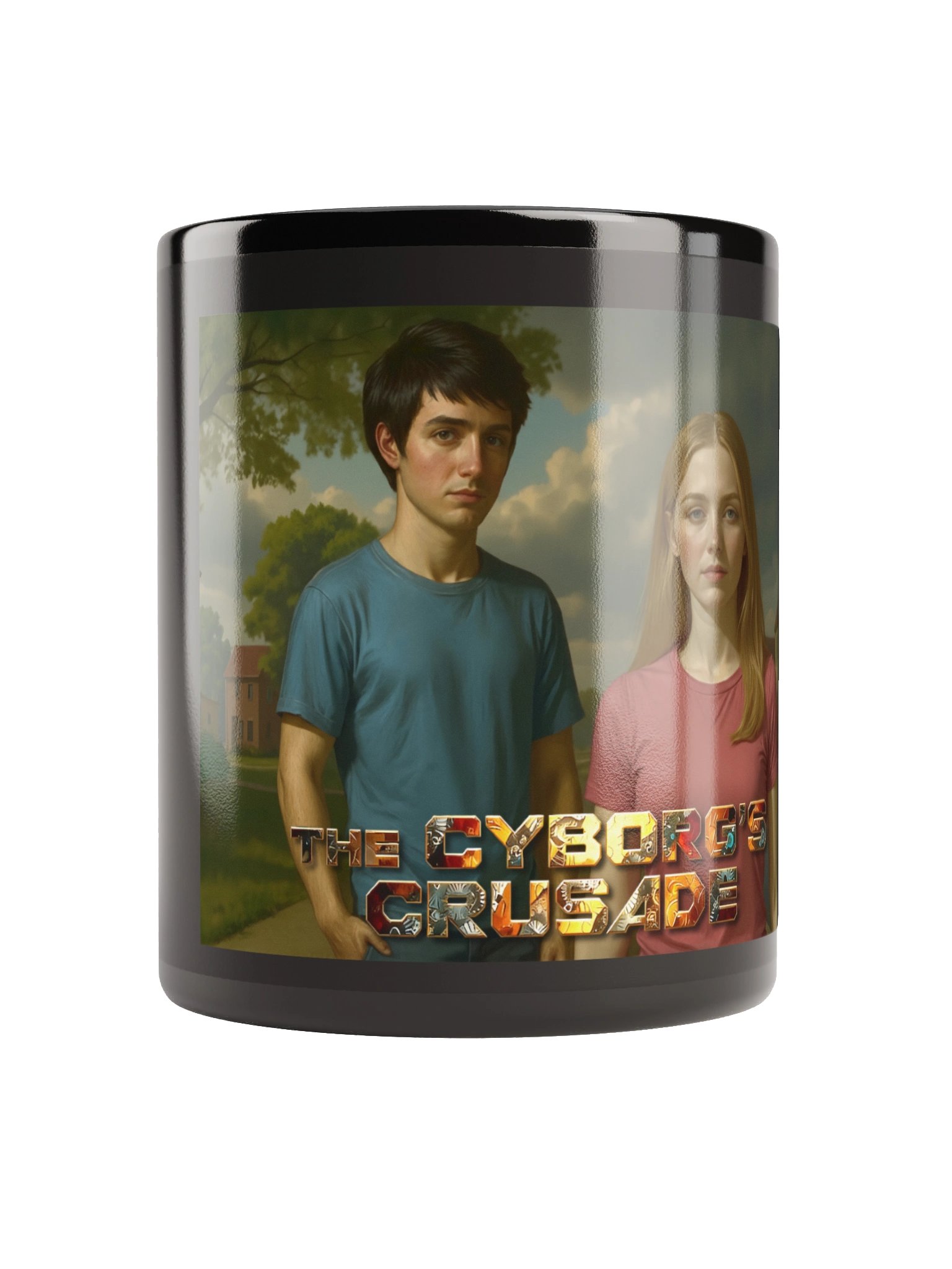 A Black Cup Featuring James Hunter Walking with his Girlfriend Nadia product image (1)