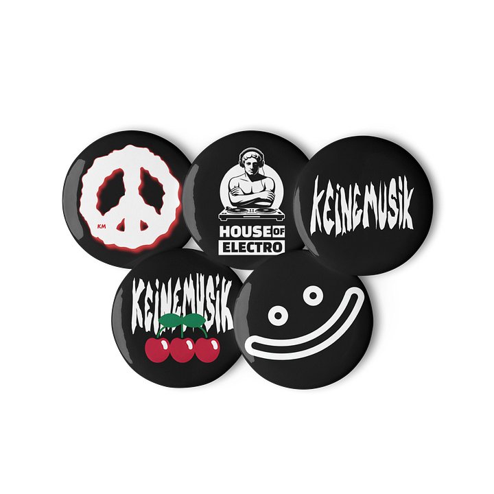 House of Electro x Keinemusik Collector Pin Pack | EDM & Afro House Button Set product image (1)