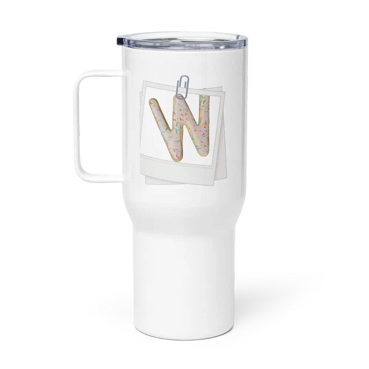 Whimsical W-Shaped Cookie Travel Mug product image (1)