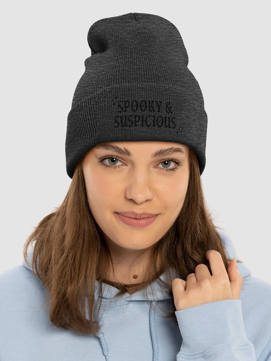 Spooky & Suspicious Embroidered Beanie product image (1)