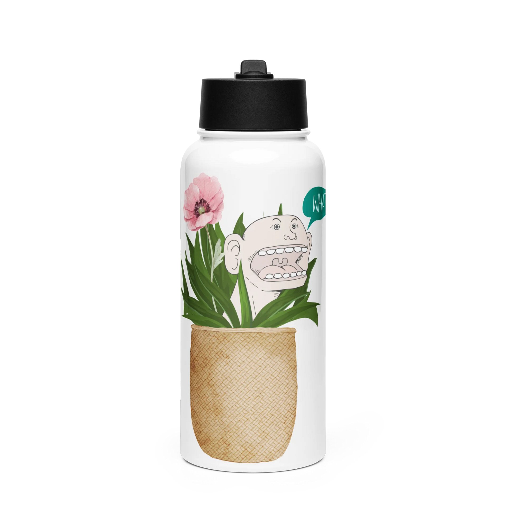Whimsical Water Bottle - What's Your Drink? product image (1)