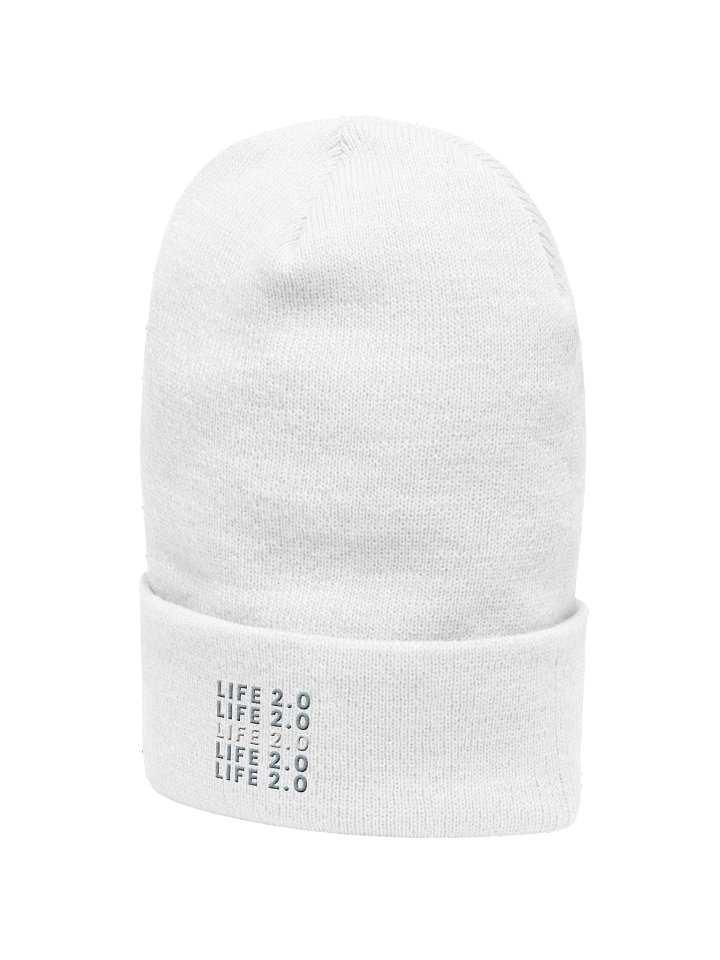 Life 2.0 Beanie In White product image (2)
