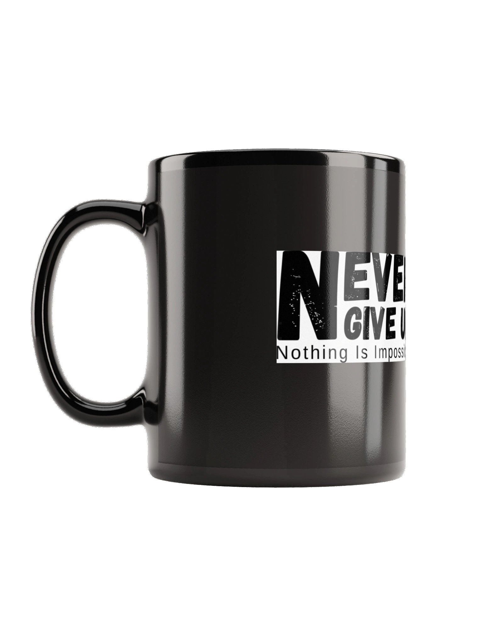 Never Give Up Mug – Motivational Inspirational Coffee Cup | Nothing Is Impossible product image (1)