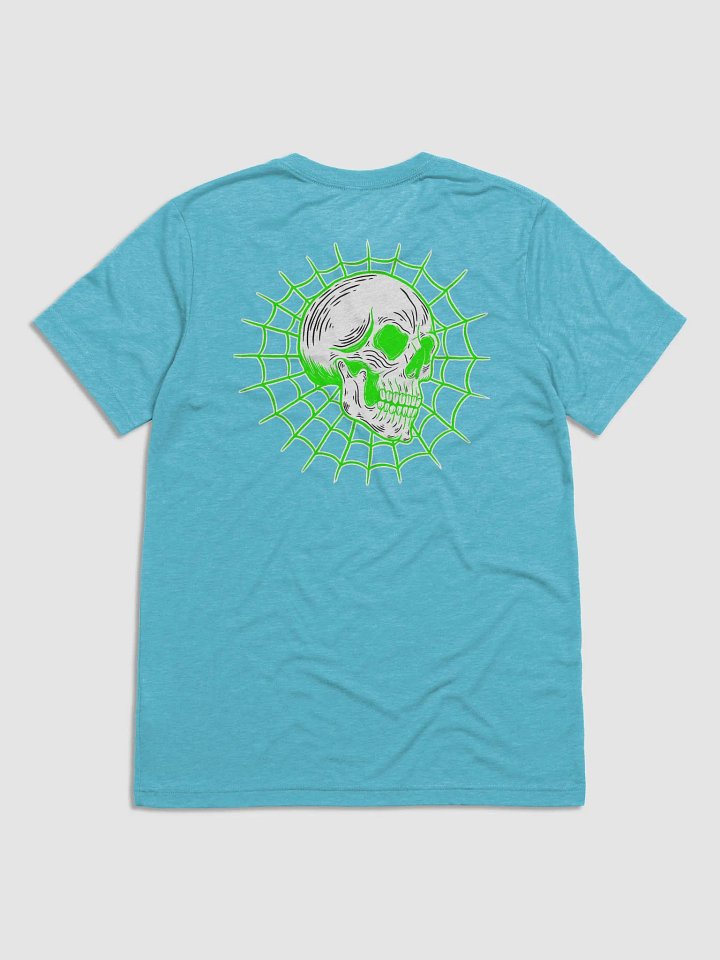 Spider Skull Tshirt Lime Green product image (2)