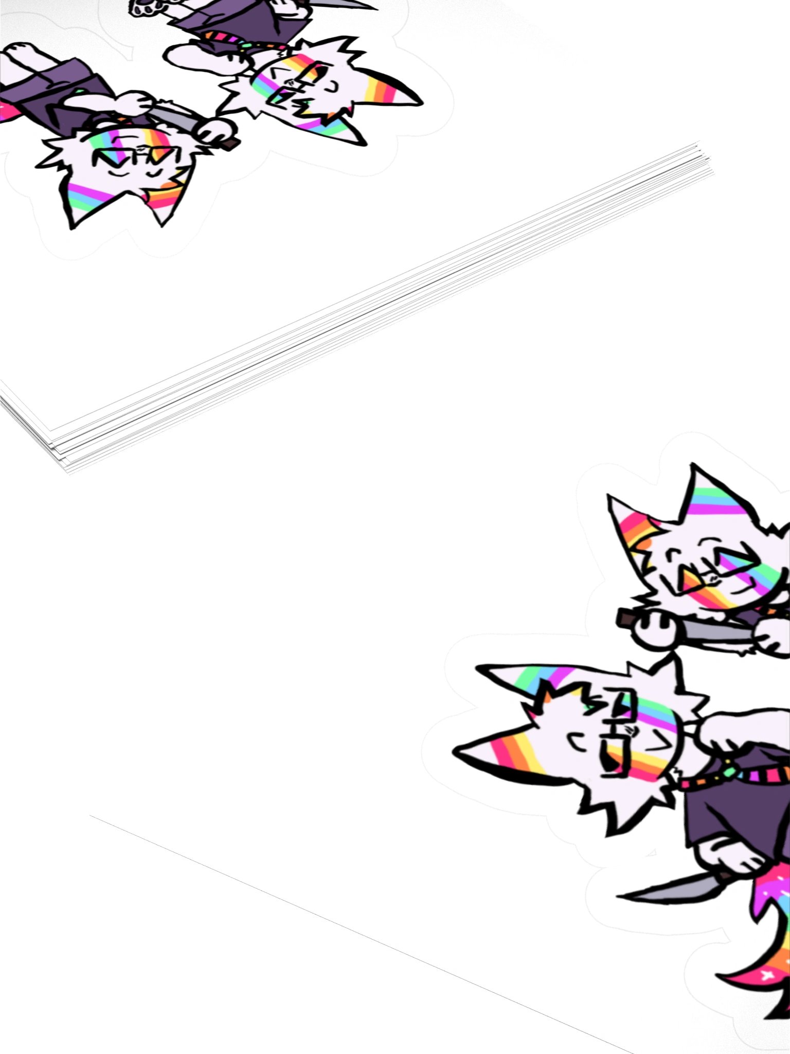 TINY MURDERER GLITTER STICKER product image (10)