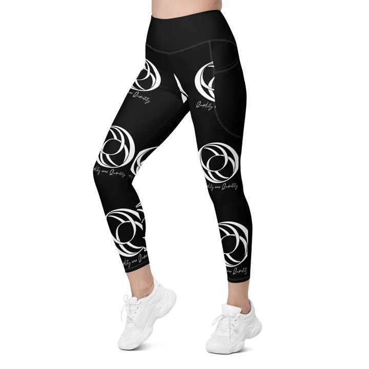 All Over Women's Leggings (Black) product image (2)