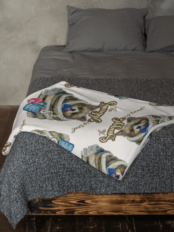 The Snuggle Is Real Cozy True Crime Throw Blanket product image (3)
