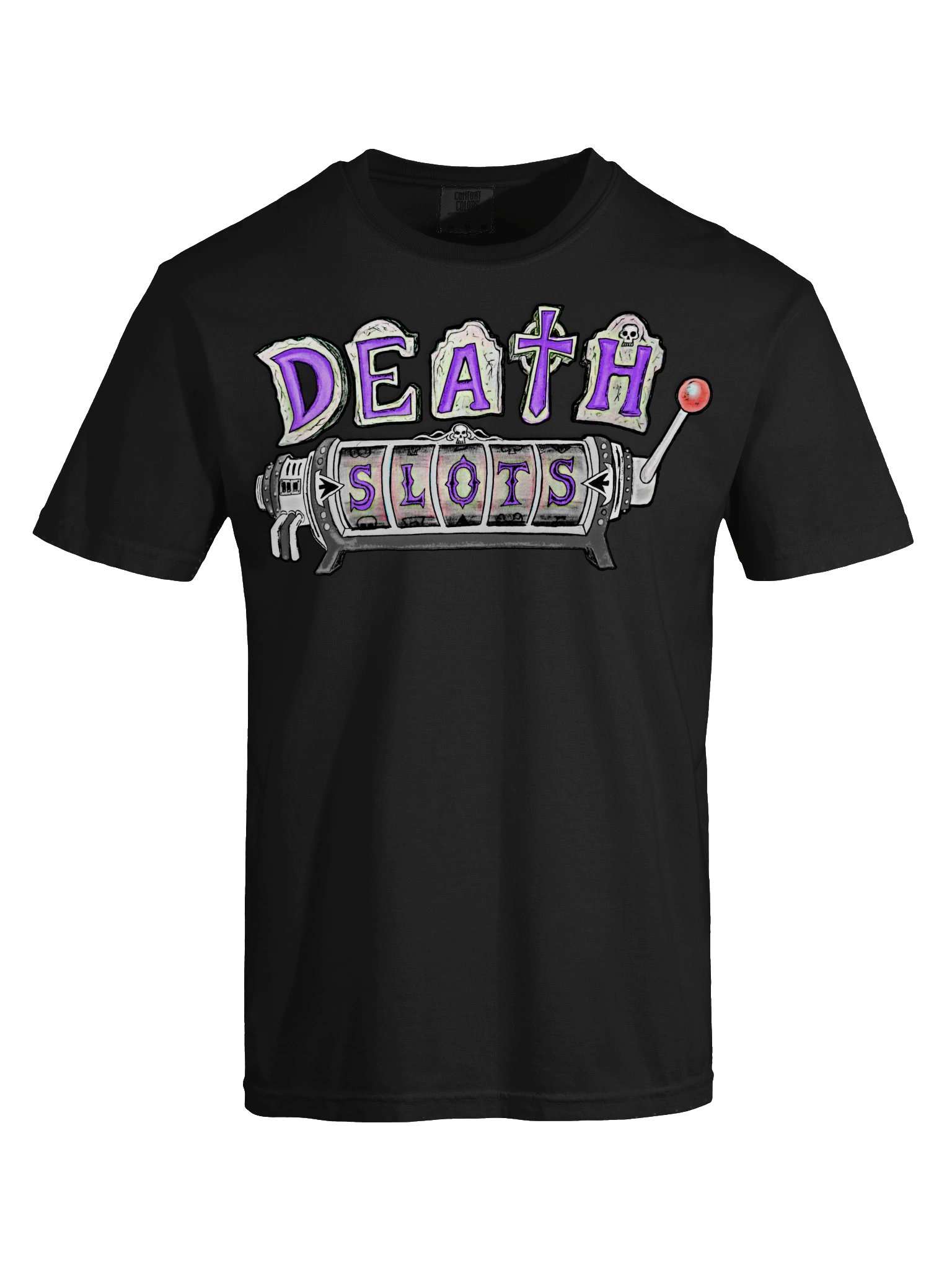 Death Slots Purple Gothic Graphic Tee product image (5)