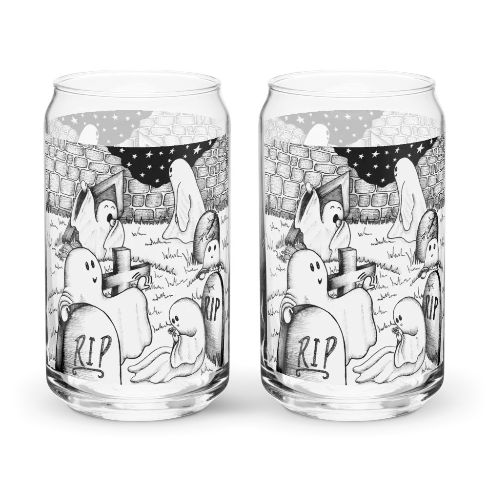 Graveyard Wake Up can-shaped glass product image (8)
