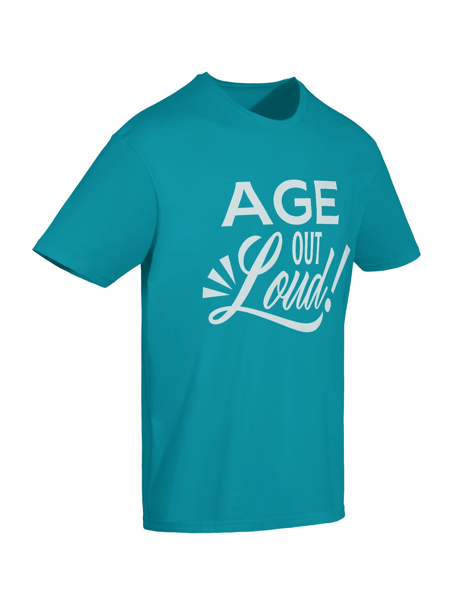 Unisex Softstyle T-Shirt by Gildan - "Age Out Loud" (Choice in Aging Logo Variant) product image (23)