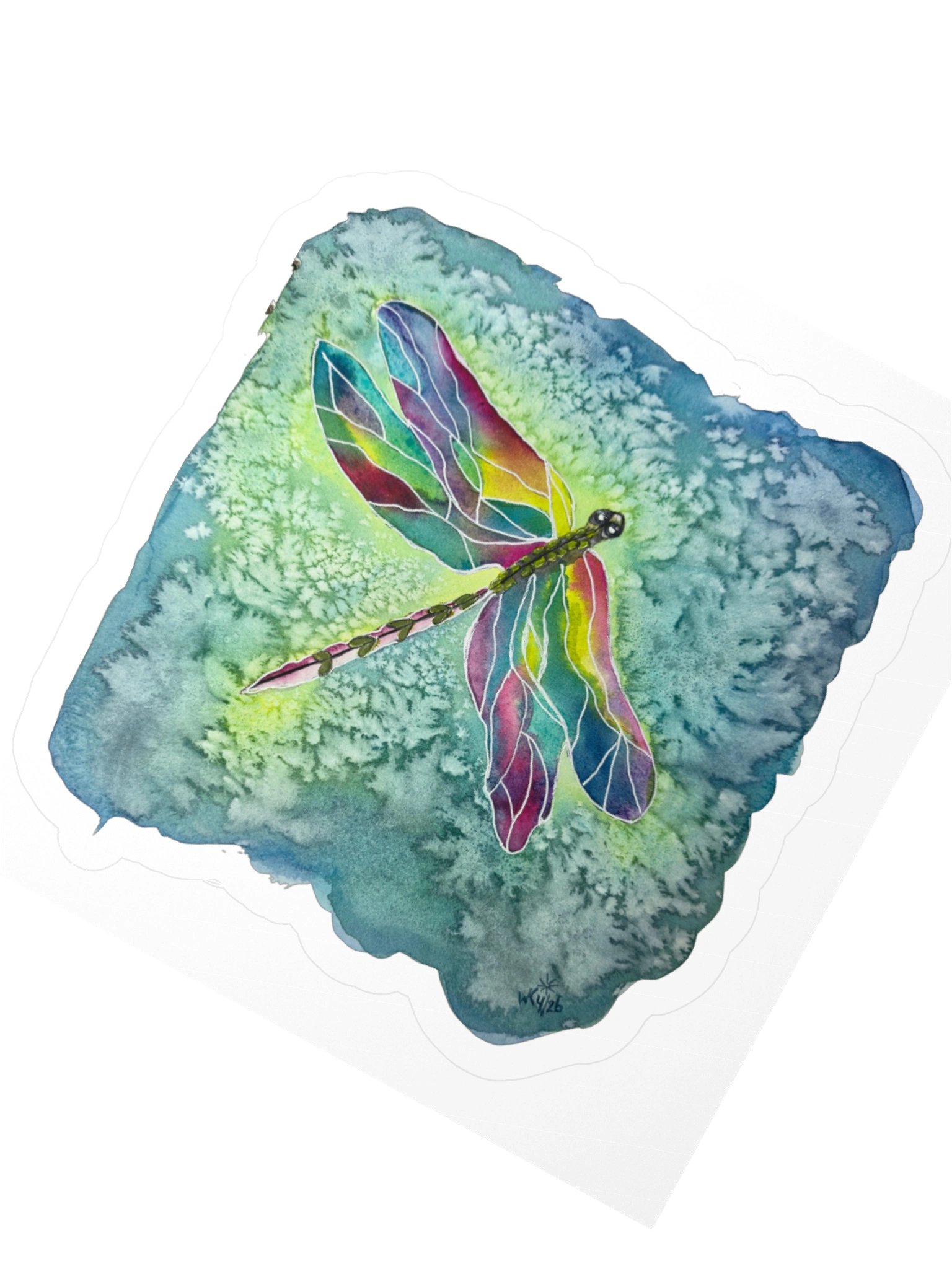 Vibrant Dragonfly Kiss-Cut Stickers product image (5)