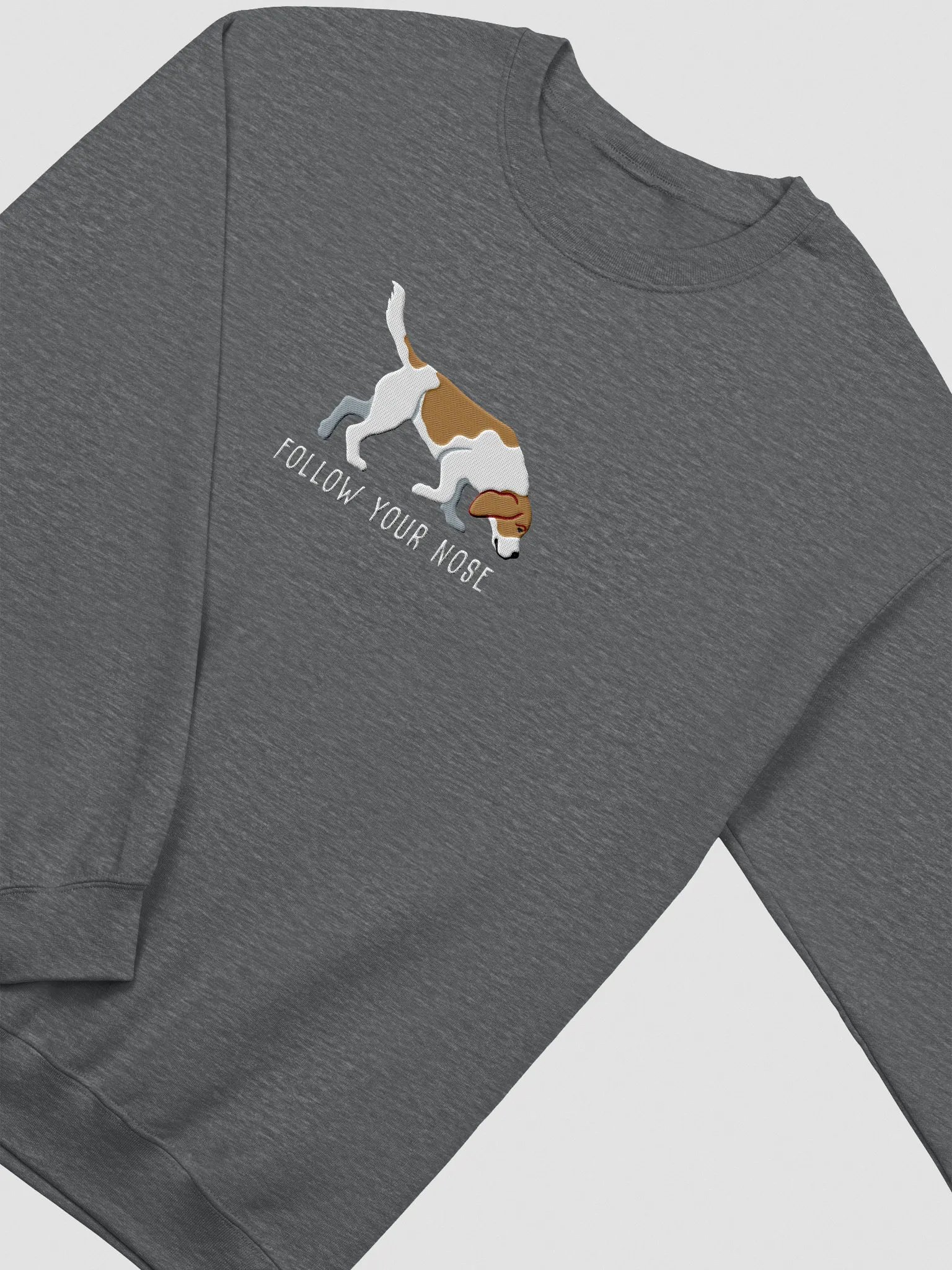 Follow Your Nose Sweatshirt (Embroidered) of a Beagle(Lemon) product image (6)