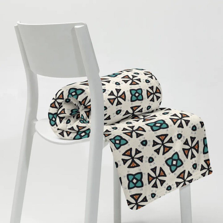 Abstract Florals Throw Blanket product image (1)