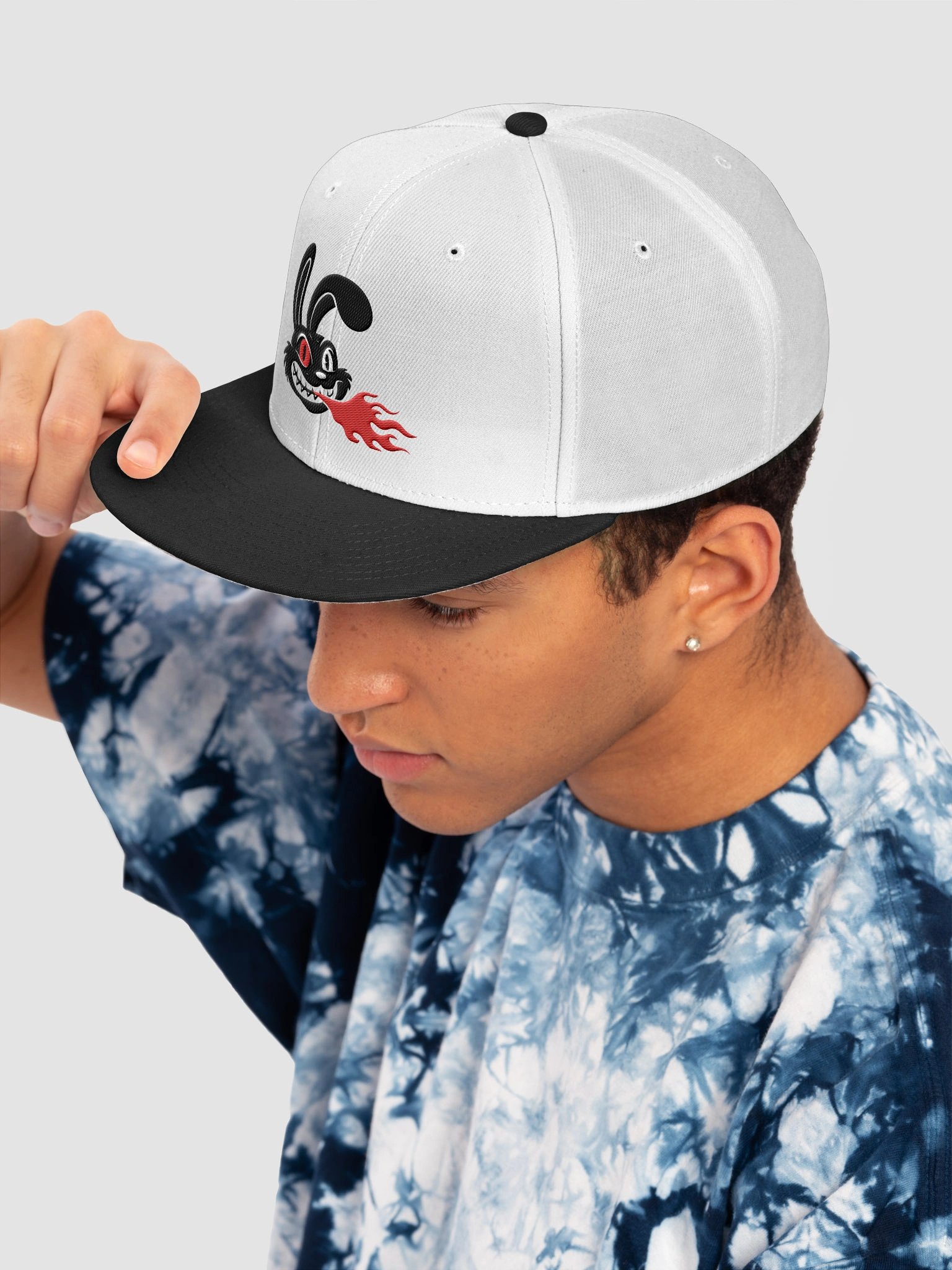 Loco Fire-Breathing Rabbit Vintage Grunge product image (7)