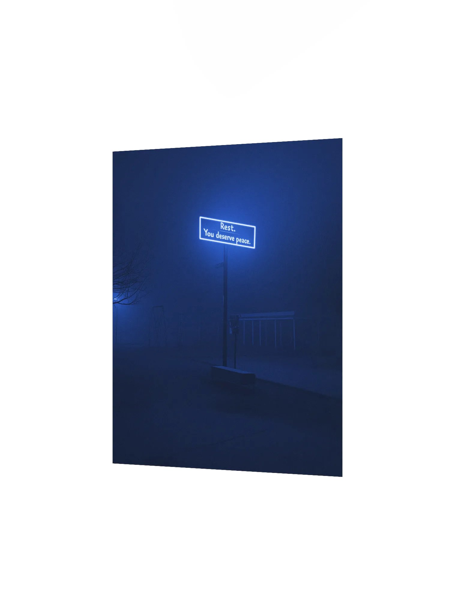 "Rest, you deserve peace" Matte Poster product image (2)