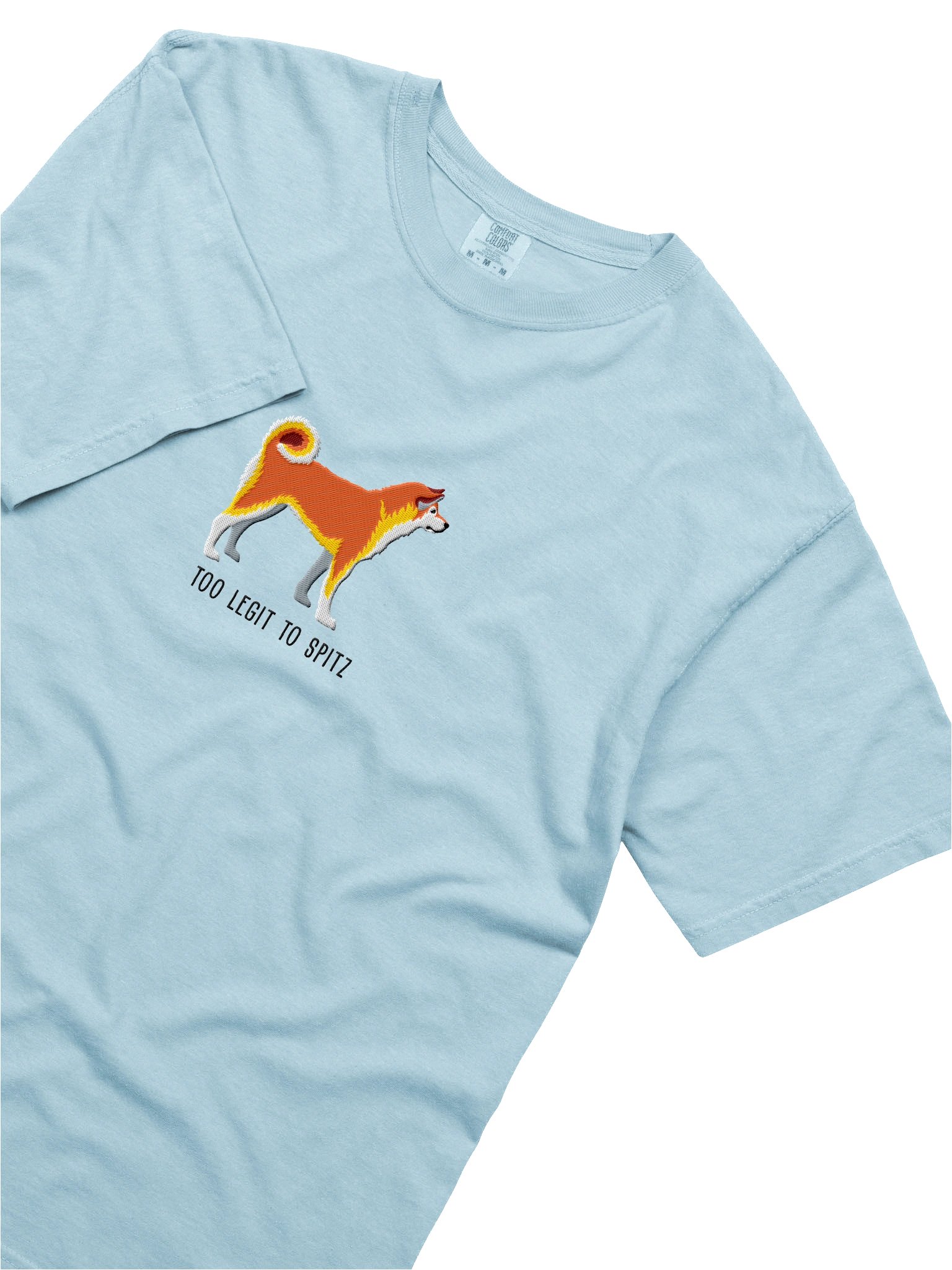 Too Legit to Spitz T-Shirt(Embroidered) of a Japanese Akita Inu product image (8)