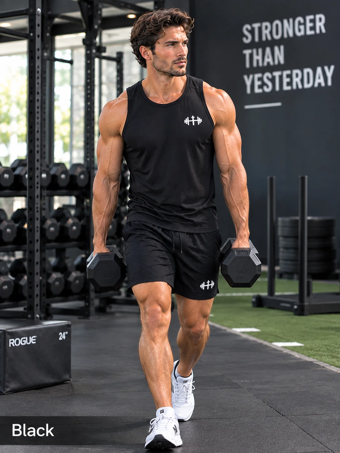 His House Mens Performance Mesh Shorts - Black by His House