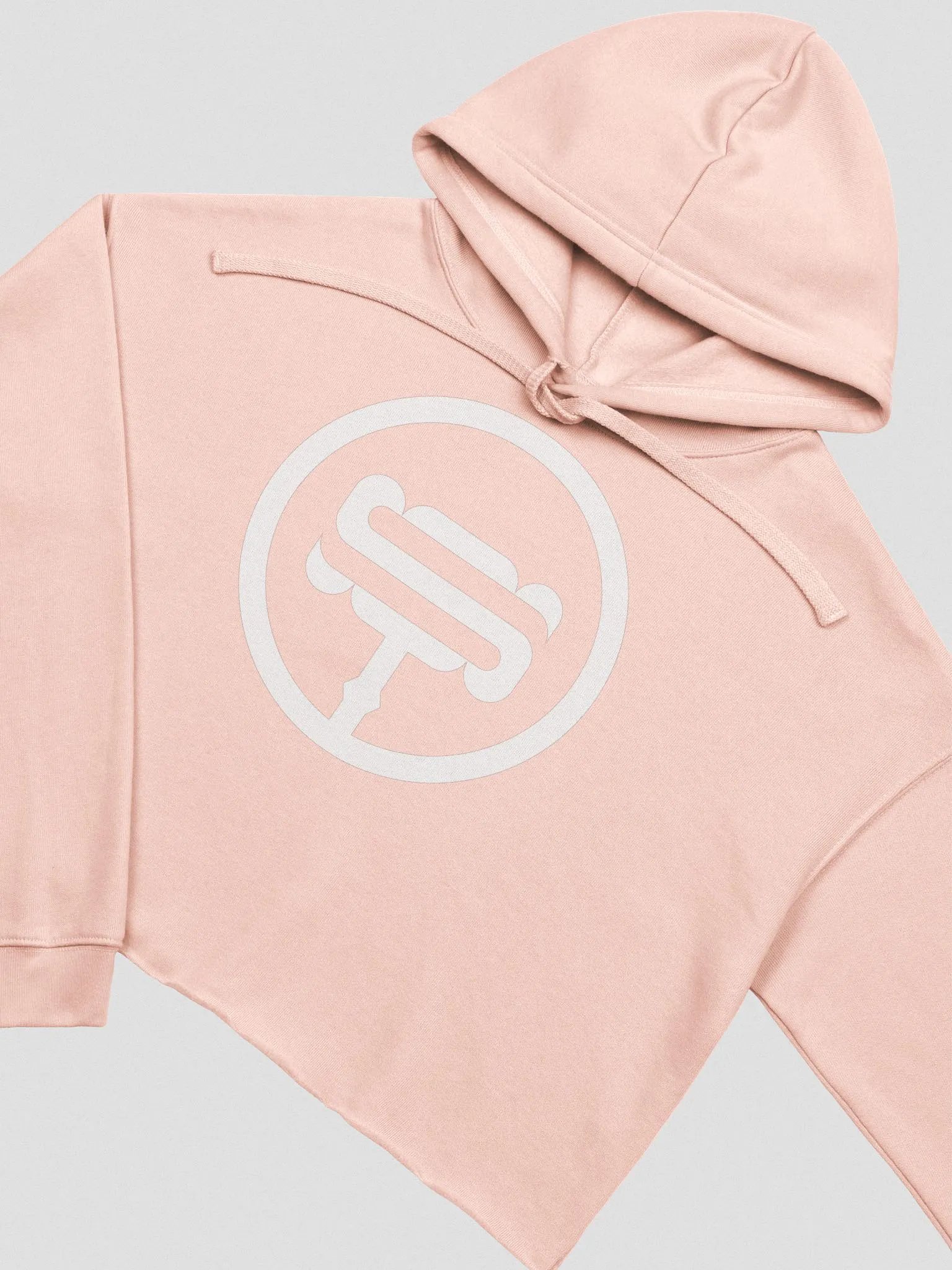 Smashley Cropped Hoodie - Pink/White Edition product image (1)
