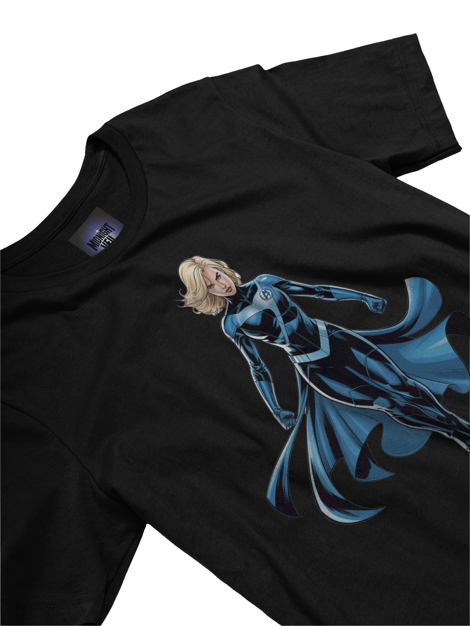 Invisible Woman Cloak Cascade Supersoft T-Shirt – Spectral Flow Sovereign product image (5)