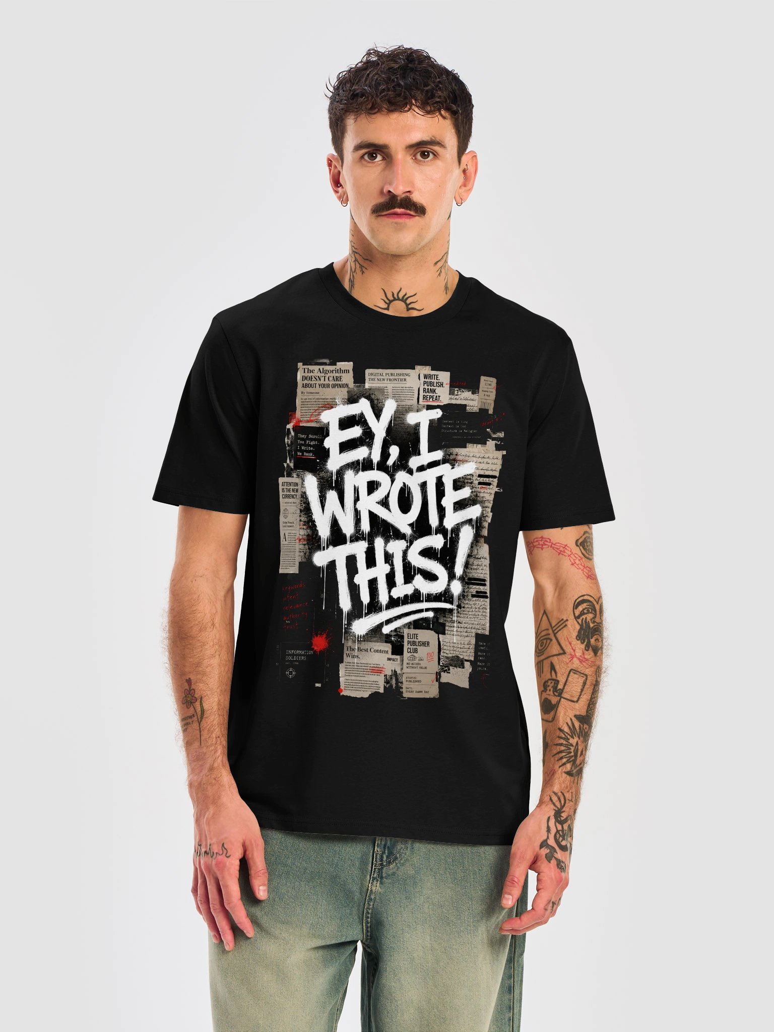"EY, I WROTE THIS!" Tee – Content Writer & SEO Shirt | Human-Written product image (49)