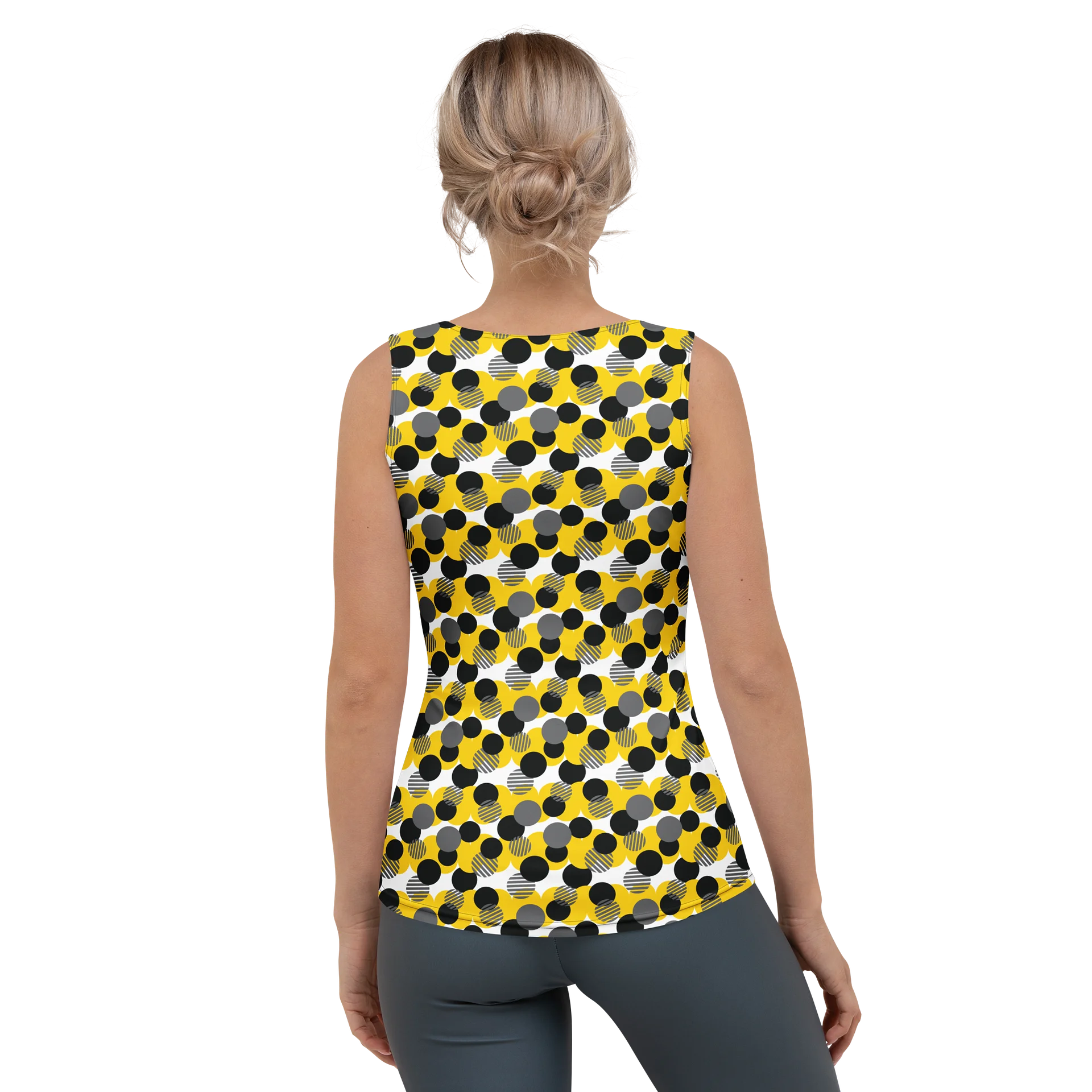 Cozy Chic Modern Geometric Polka Dot All-Over Print Women's Tank Top product image (2)