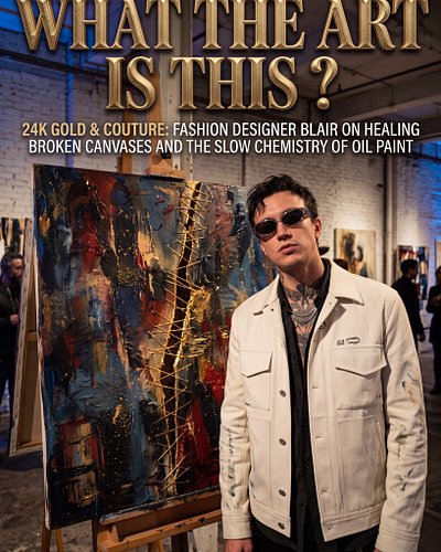 He sold the painting for $10,500. When the canvas broke, he bought it back and stitched it together with 24K gold thread. 🧵✨
...