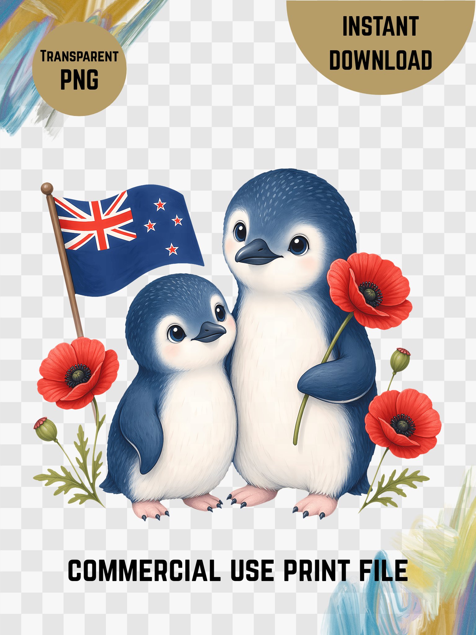 Little Penguins Remember – ANZAC Day Wildlife Digital Print product image (6)