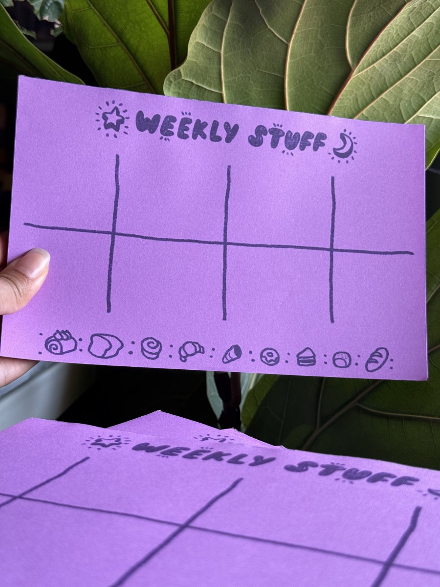 Ube Weekly Memo Pad - Undated product image (1)