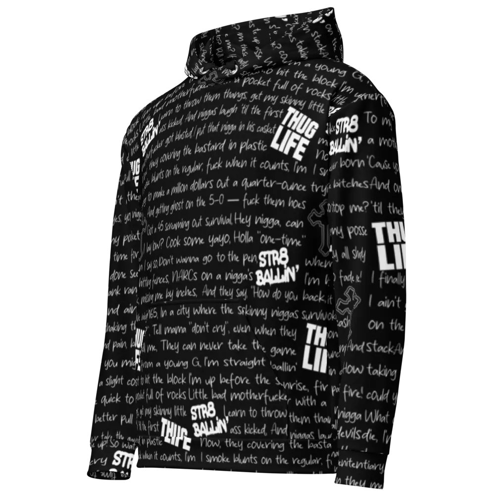 Str8 Ballin' - 2Pac - BLACK - Unisex Hoodie product image (1)