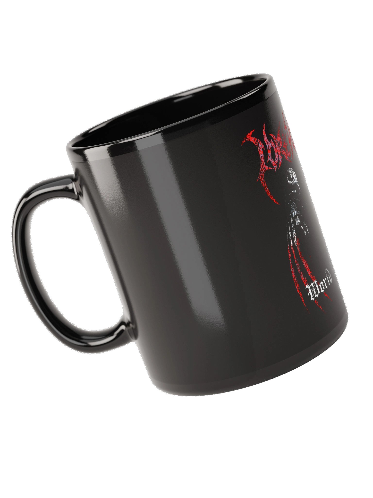 WORLD DESTROYER BLACK CERAMIC MUG product image (2)