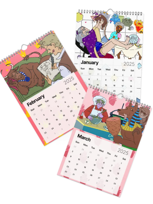 Pandor's Gloriana-themed 2025 Wall Calendar product image (2)