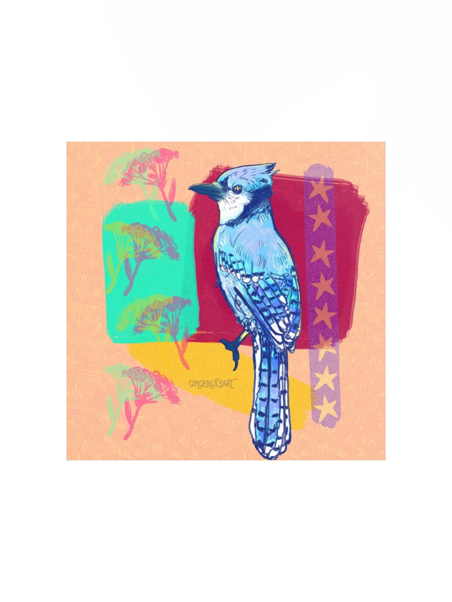 blue jay print product image (4)