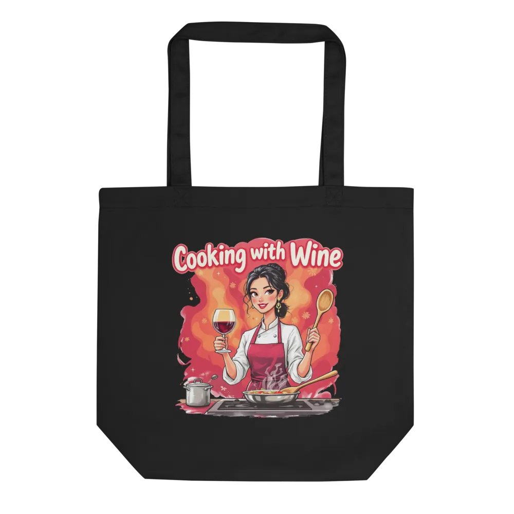 Cooking With Wine Eco Tote product image (1)