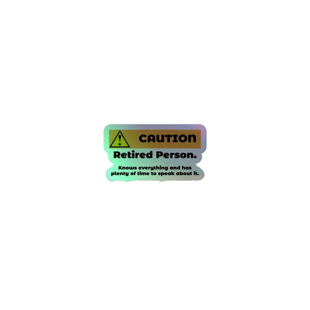 Caution Retired Person product image (1)
