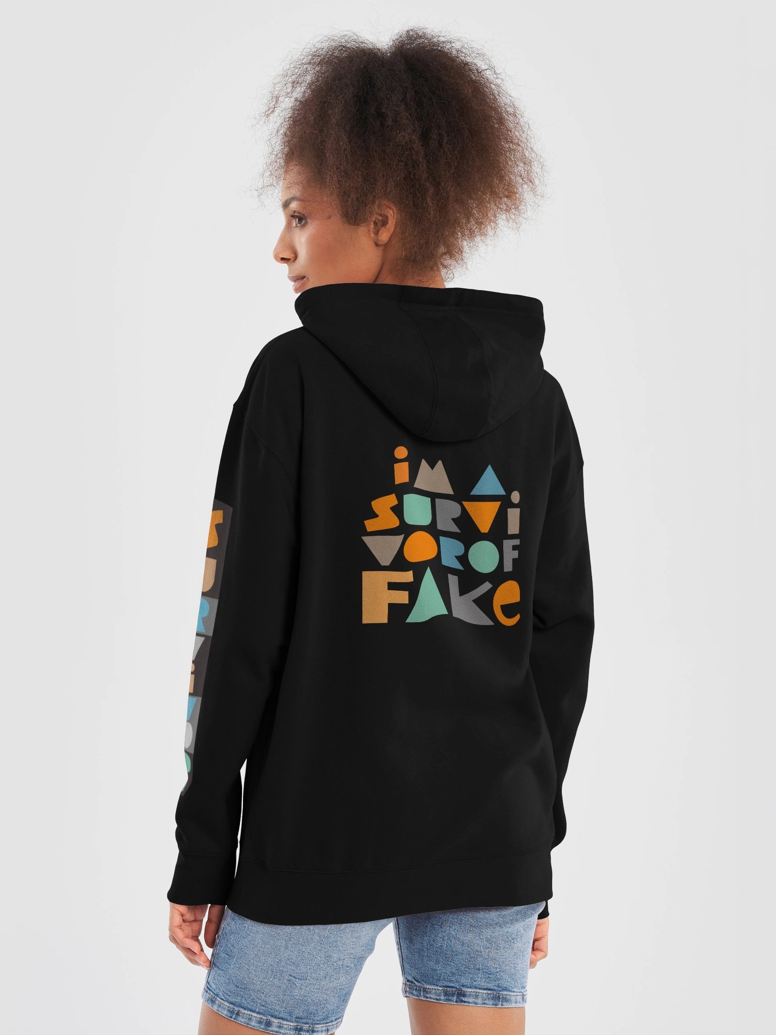 Survivor of Fake - Black Hoodie product image (6)