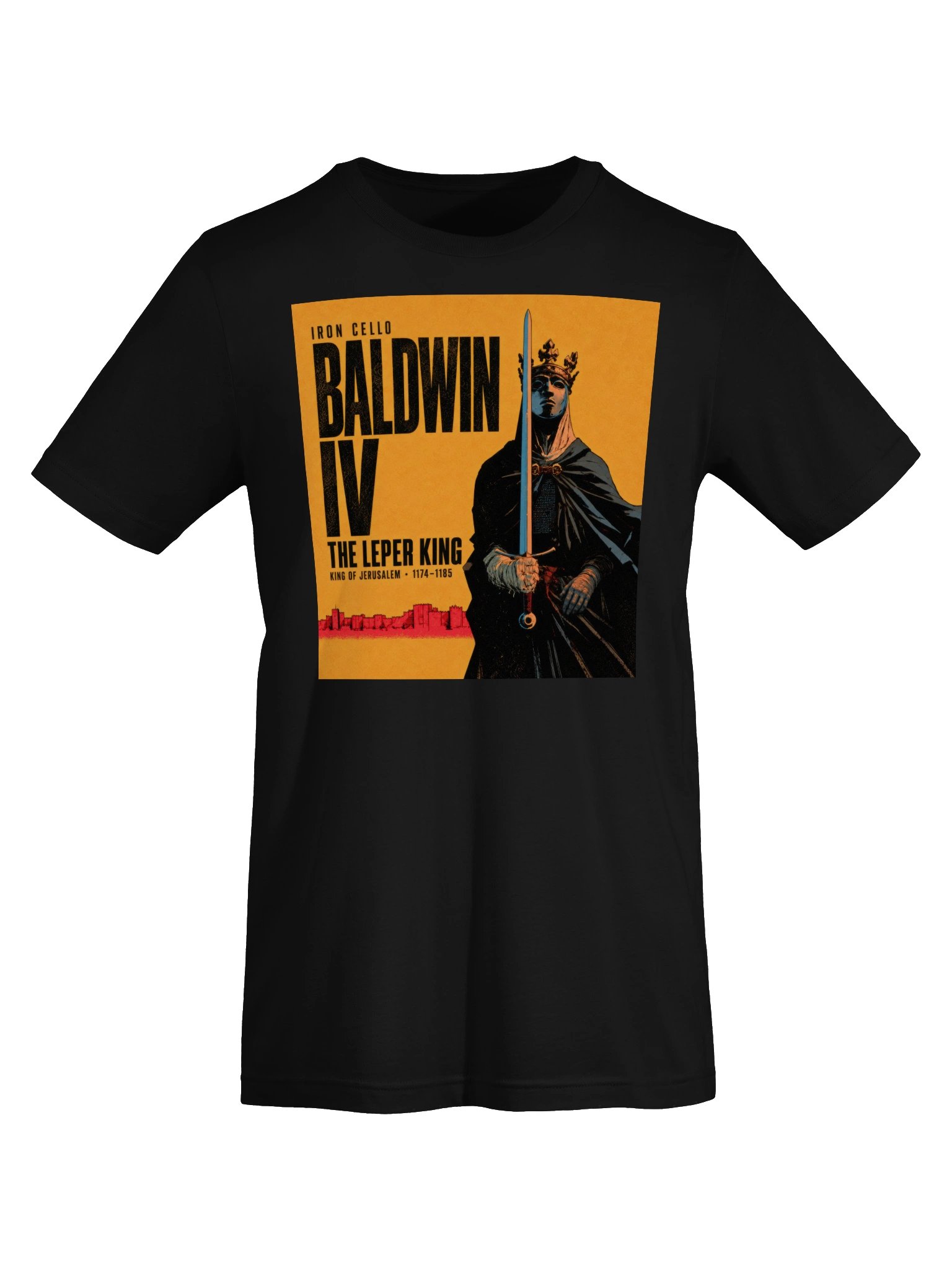 Baldwin IV — The Leper King | Iron Cello Tee product image (5)