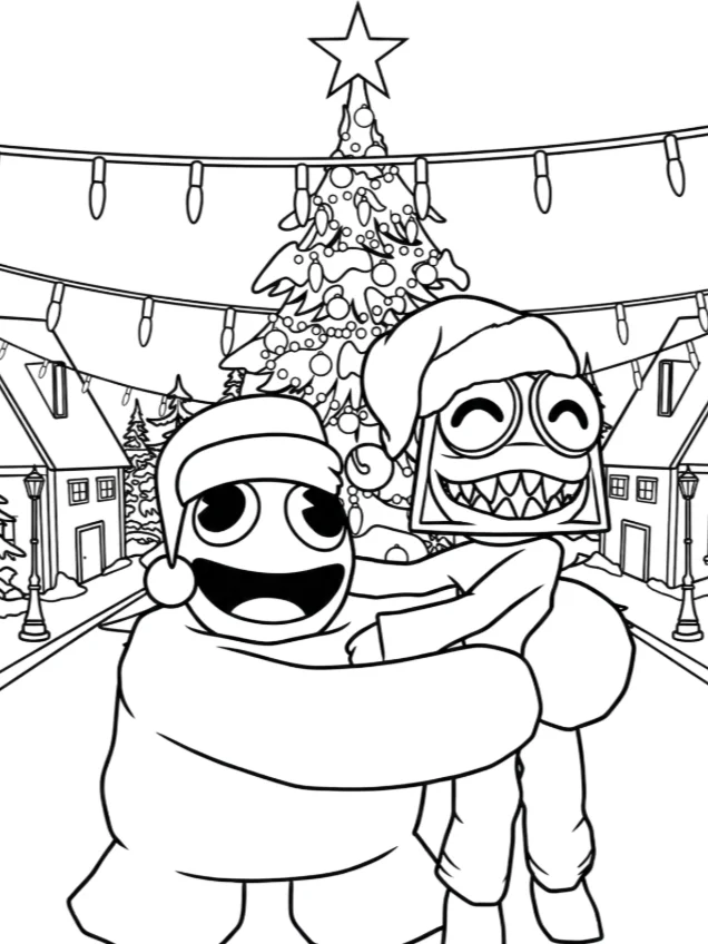 12 CHRISTMAS COLORING PAGES! FREE DOWNLOAD product image (2)
