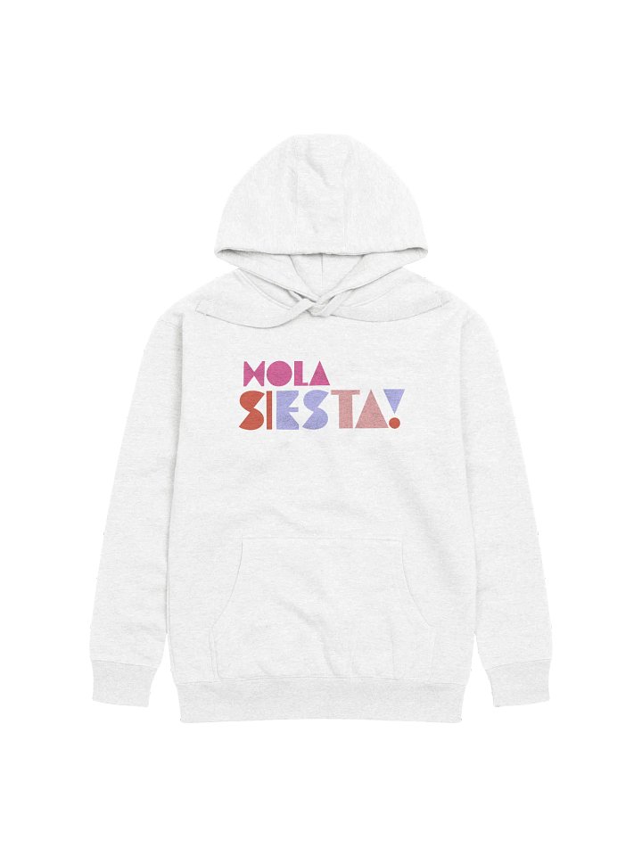 Hola Siesta Cotton Heritage Unisex Premium Hoodie White product image (1)