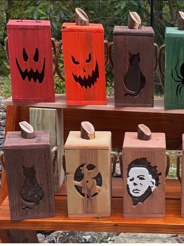 Handcrafted Cedar Glow Lantern | Choose Your Design product image (2)