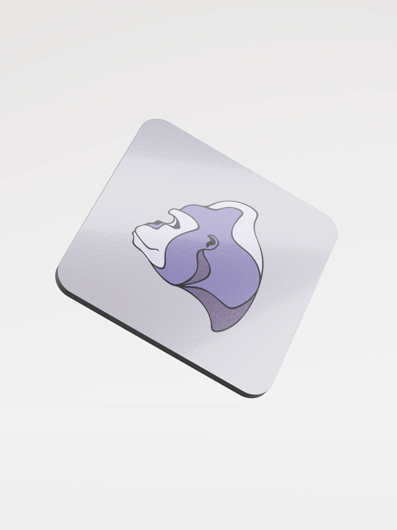 Majestic Gorilla - Glossed Cork Coaster product image (1)