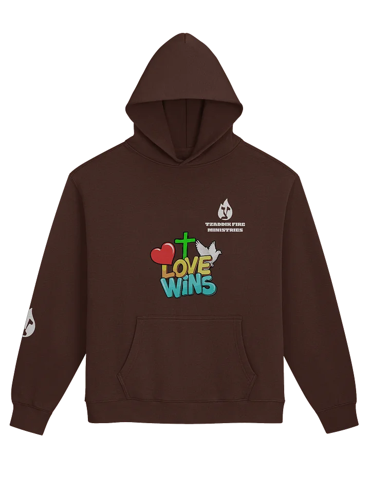 TZADDIK FIRE MINISTRIES OUTREACH MERCH HEAVY HOODIE - LOVE WINS product image (9)