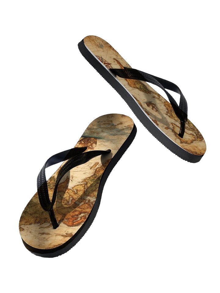 Vintage World Map Flip-Flops product image (2)