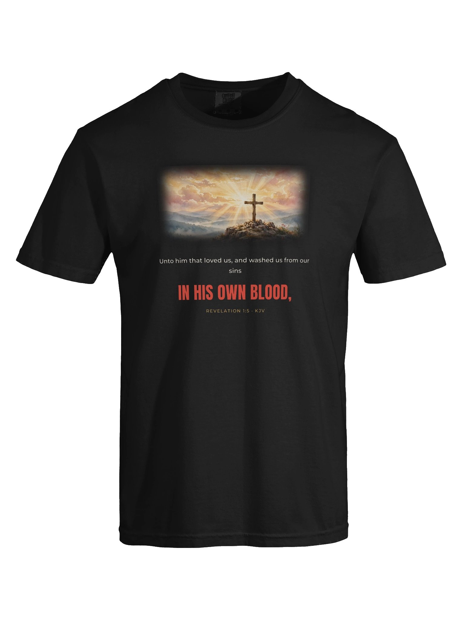 In His Own Blood — Revelation 1:5 Tee product image (9)