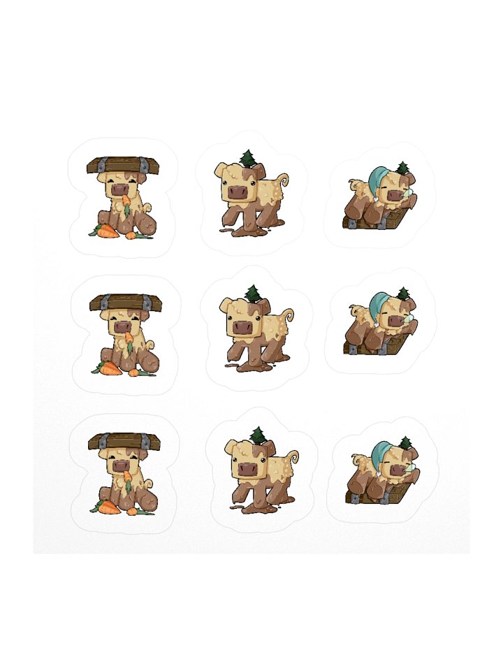 Floor Pig Variety Sheet - x9 stickers product image (1)