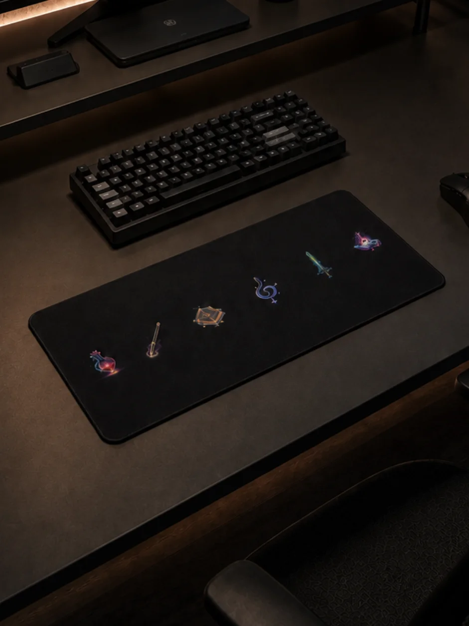 In Magic We Trust Desk Mat product image (2)