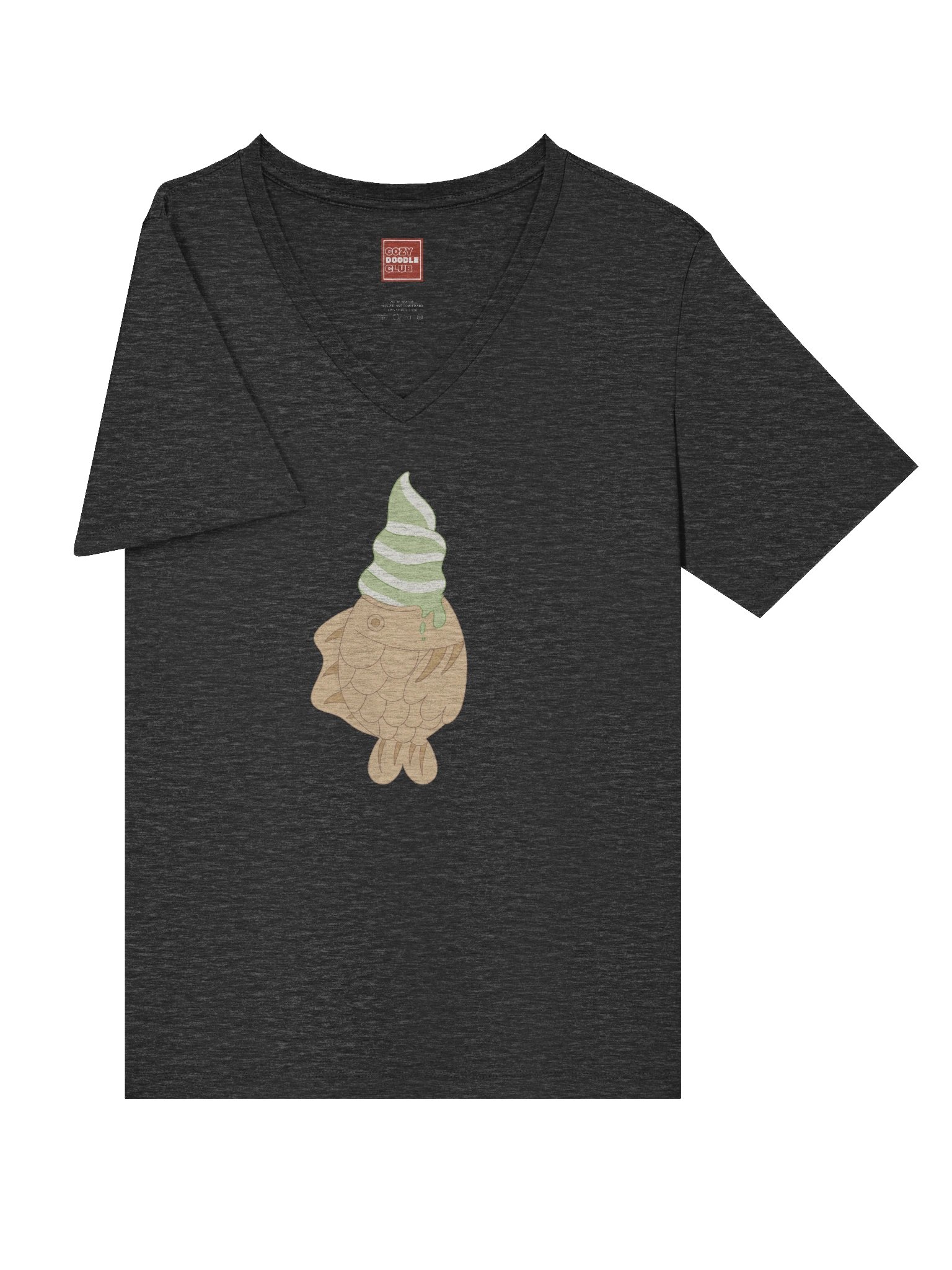 Matcha Taiyaki V-Neck T-Shirt product image (5)