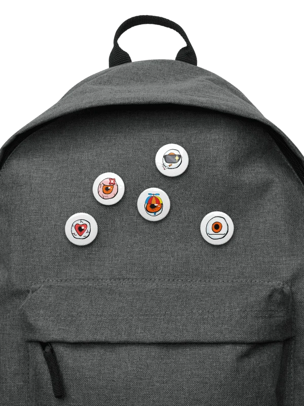 Eye of the Vizzard Buttons product image (2)