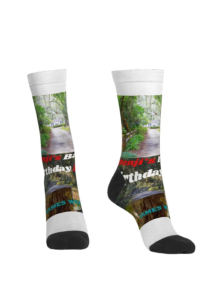 Benji's Bayou Birthday Bash EcoArt Crew Socks product image (2)