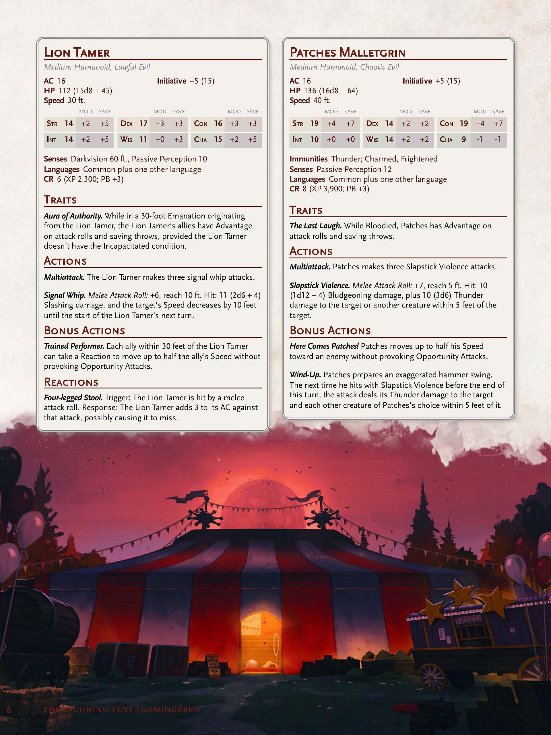 The Laughing Tent | Short Rest Stories | 6th level product image (4)
