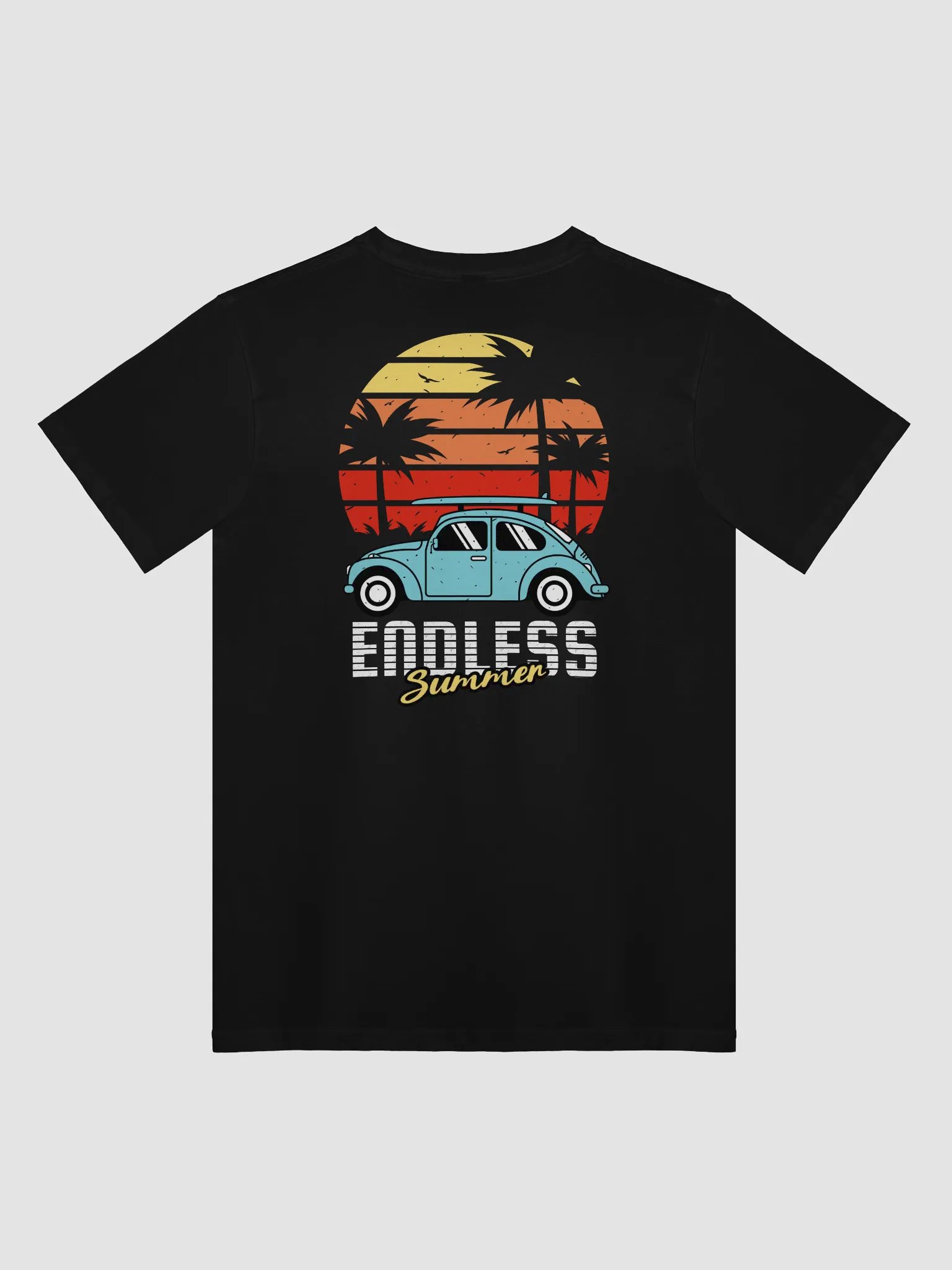 Vintage Car Sunset Surfboard T-Shirt product image (17)